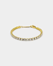 Load image into Gallery viewer, NXS Round Cut Tennis Iced Out Gold Bracelet NXS