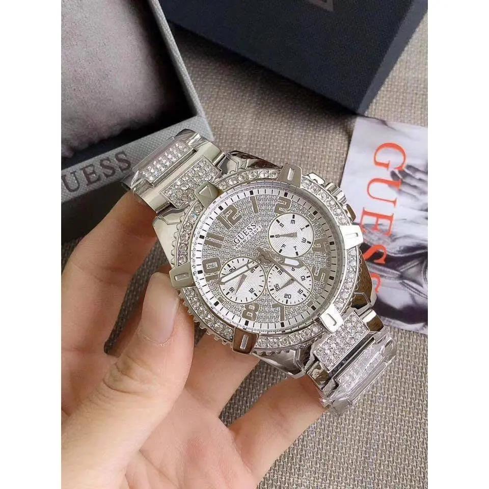 Guess Frontier Silver Guess Frontier W0799G1 Mens Chronograph Watch