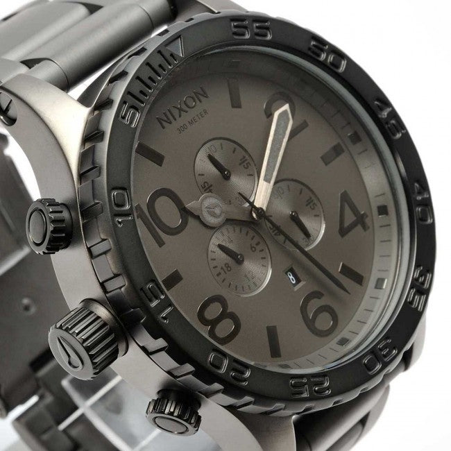 NIXON 51-30 CHRONO MATTE BLACK/ GUNMETAL A083-1062