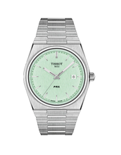 Load image into Gallery viewer, Tissot PRX Silver/ Light Green face Men&#39;s Watch - T137.410.11.091.01