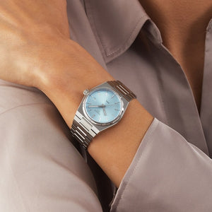 Tissot PRX Silver/ Light Blue Womens Watch - T137.210.11.351.00