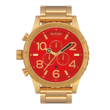 Load image into Gallery viewer, NIXON 51-30 CHRONO ALL GOLD / RED A083-514