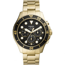 Load image into Gallery viewer, Fossil &quot;FB-03&quot; FS5727 Mens Gold and Black Chronograph Watch