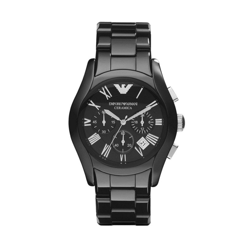 Emporio armani ar1410 men's on sale valente ceramica ceramic chronograph watch