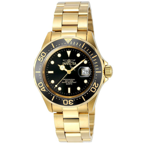 Invicta Mako Swiss Pro Diver 9311 Mens Gold and Black Watch