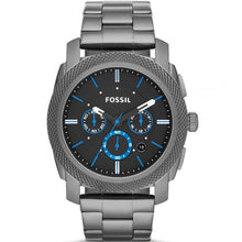 Load image into Gallery viewer, Fossil &quot;Machine&quot; FS4931 Mens Gunmetal Grey and Black Chronograph Watch
