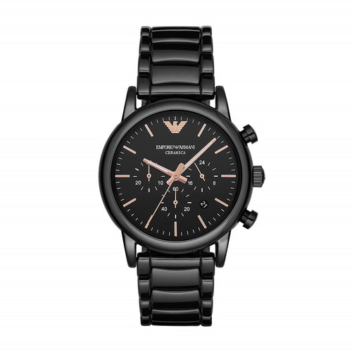 Emporio Armani Ceramica Luigi AR1509 Chronograph Mens Watch