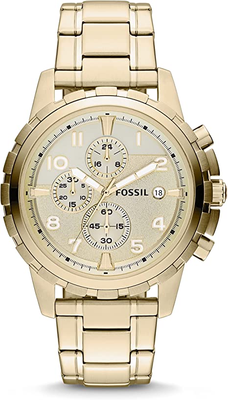 Fossil DEAN FS4867 Mens Gold Chronograph Watch STREETWISE AUSTRALIA