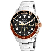 Load image into Gallery viewer, Fossil &quot;FB-03&quot; FS5768 Mens Silver, Black and Brown Chronograph Watch