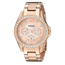 Load image into Gallery viewer, Fossil &quot;Riley&quot; ES2811 Women Rose Gold Crystal Watch