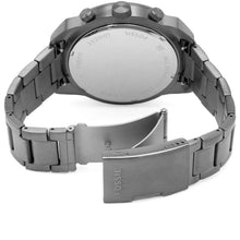 Load image into Gallery viewer, Fossil &quot;Bronson&quot; FS5711 Mens Gunmetal Grey and Blue Chronograph Watch