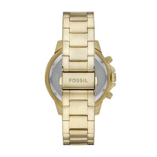 Load image into Gallery viewer, Fossil &quot;Bannon&quot; BQ2493 Mens Gold and Green Chronograph Watch