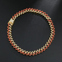 Load image into Gallery viewer, ICED OUT 15mm Cuban Chain Necklace/ Bracelet
