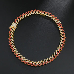 ICED OUT 15mm Cuban Chain Necklace/ Bracelet