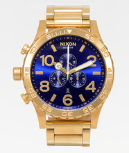 Load image into Gallery viewer, NIXON 51-30 CHRONO GOLD/ BLUE SUNRAY A083-2735