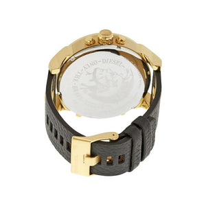 Diesel Watches | Mens Diesel Watch | DZ7371 black leather / Gold